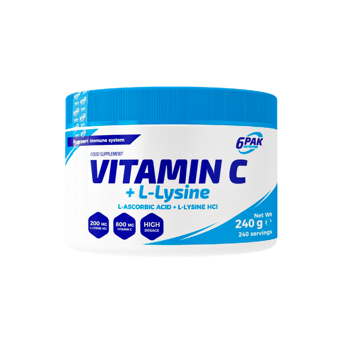 6PAK Nutrition Vitamin C + L-Lysine 240g Wyprzedaż! Zdjęcie główne