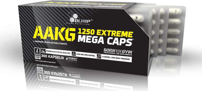 Olimp AAKG 1250 Extreme Mega Caps 300kaps [10x30kaps] Zdjęcie główne