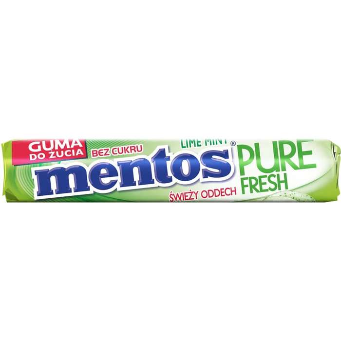 Mentos Pure Fresh Sugar Free Roll Lime-Mint 15g Pure Fresh Sugar Free Roll Lime-Mint 15g
