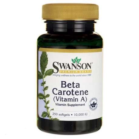Swanson Beta Carotene Vitamin A 10.000IU 250kaps. Beta Carotene Vitamin A 10.000IU 250kaps.